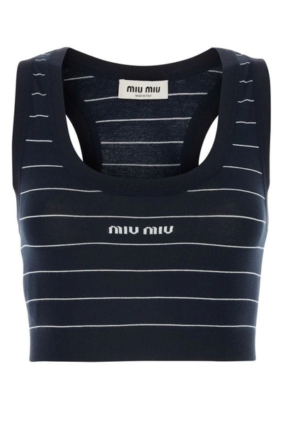 Miu Miu Shirts In Blue