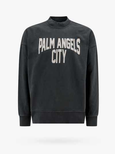 Palm Angels Man Sweatshirt Man Grey Sweatshirts In Grey