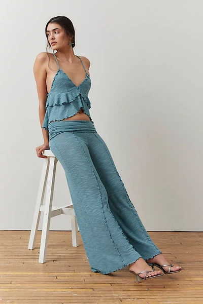 Out From Under Belle Flare Pant In Blue, Women's At Urban Outfitters