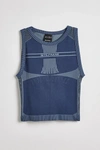 Iets Frans . … Seamless Crop Tank Top In Blue At Urban Outfitters In Blue