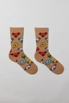 Urban Outfitters Grateful Dead Bear Icon Crew Sock In Tan, Men's At  In Tan