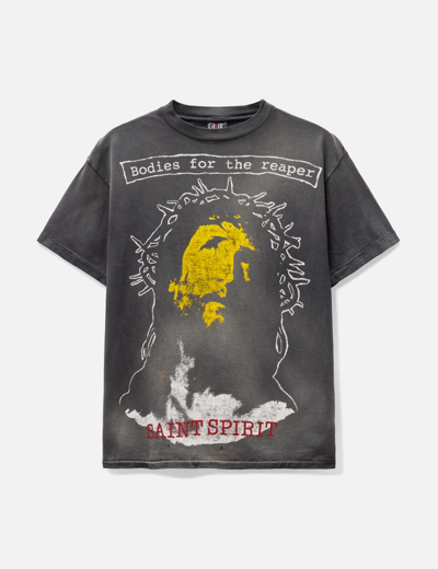 Saint Michael B For Reaper Tee In Black