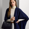 Ralph Lauren Leather Small Marcy Satchel In Lauren Navy