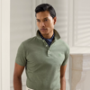 Ralph Lauren Custom Slim Fit Piqué Polo Shirt In Sea Spray Melange