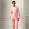 Ralph Lauren Gregory Hand-tailored Silk-linen Trouser In Crystal Rose