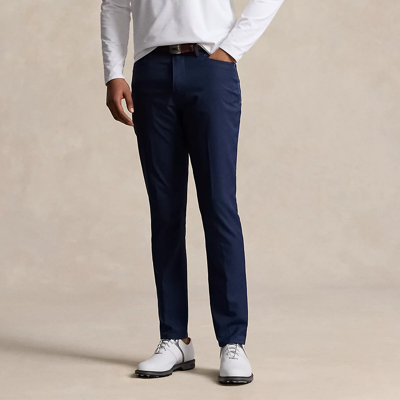 Rlx Golf Classic Fit Performance Twill Pant In Refined Navy