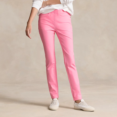 Rlx Golf Stretch Twill Athletic Pant In Course Pink