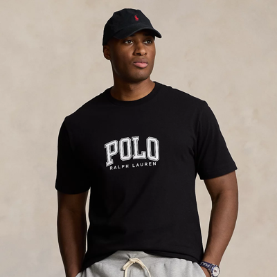 Polo Ralph Lauren Logo Jersey T-shirt In Polo Black