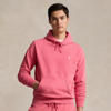 Polo Ralph Lauren Loopback Fleece Hoodie In Pale Red