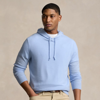 Rlx Golf Washable Cashmere Hooded Sweater In Office Blue