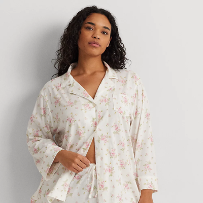 Lauren Woman Floral Cotton-blend Jersey Sleep Set In Floral Print