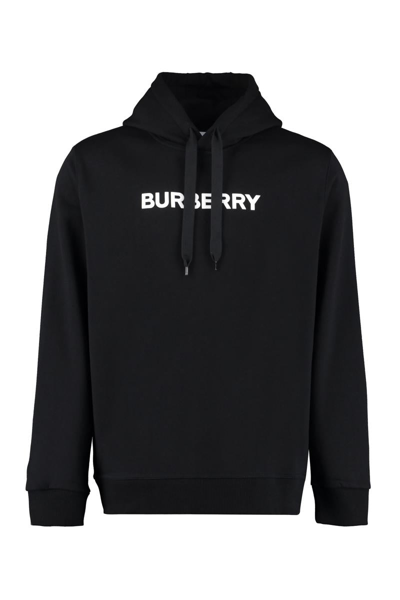 BURBERRY BURBERRY LOGO COTTON HOODIE