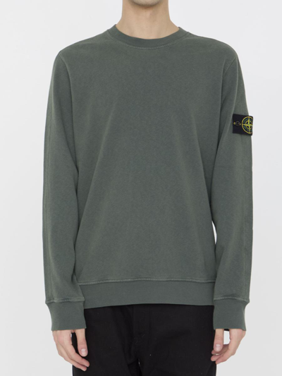 STONE ISLAND COTTON SWEATSHIRT