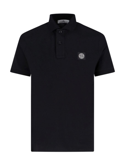 Stone Island T-shirts And Polos Black In Blue