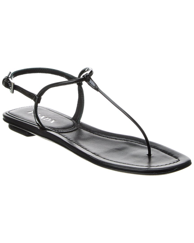 Prada Patent Sandal In Black