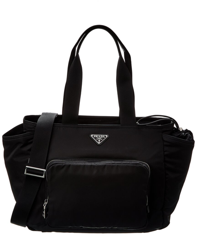 Prada Re-nylon Baby Bag In Black