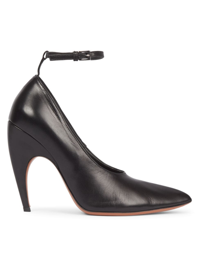 Alaïa Women's Square Toe Leather Pumps In Black