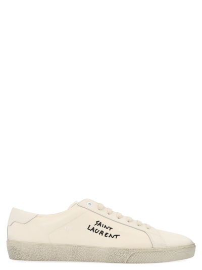 Saint Laurent Court Classic Shoes In White