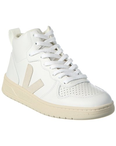 Veja V-15 Leather Sneaker In White
