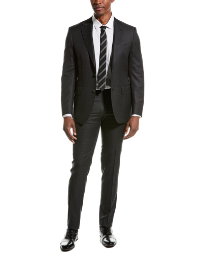 Canali 2pc Wool Suit In Black