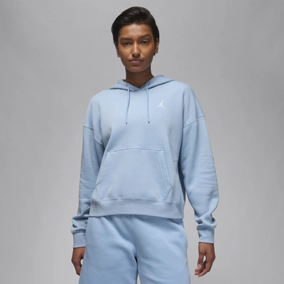 Jordan Womens  Brooklyn Fleece Pullover In Blue Grey