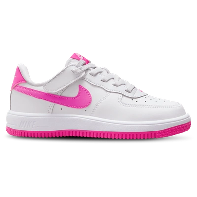 Nike Kids' Boys  Air Force 1 Low Easyon In White/laser Fuchsia