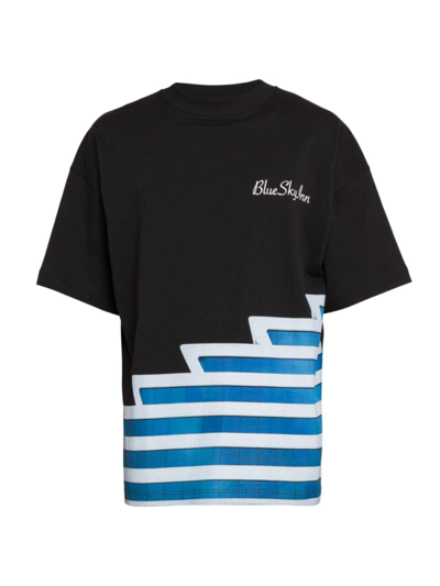 Blue Sky Inn Men's Yacht Logo T-shirt In Black