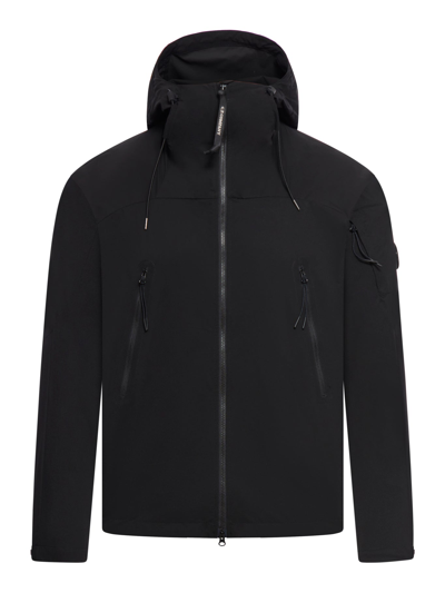 C.p. Company Pro-tek Hooded Jacket In Black