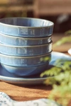 Anthropologie Ginny Cereal Bowls, Set Of 4 In Blue