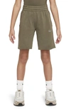 Nike Sportswear Big Kids' (girls') Dri-fit Fleece Shorts In Green