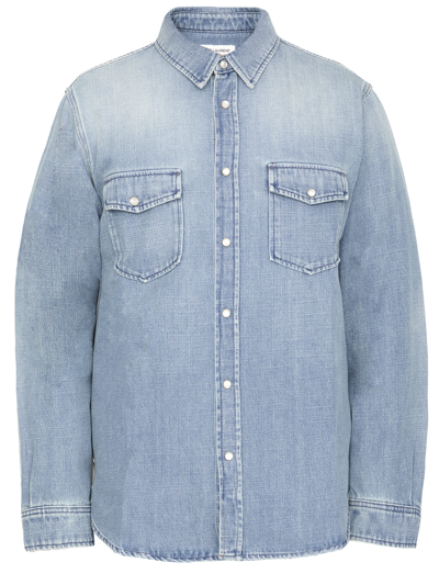 Saint Laurent Denim Shirt In Blue