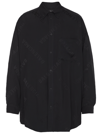 Balenciaga Cocoon Shirt In Black