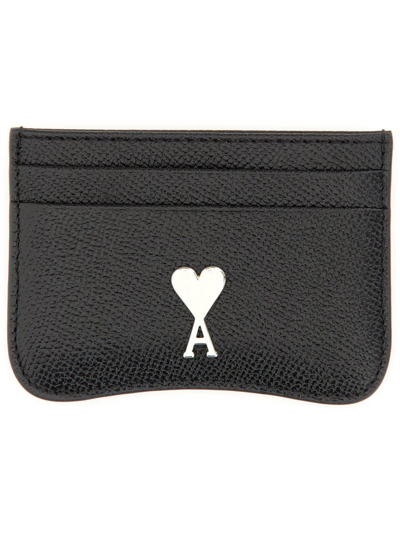 Ami Alexandre Mattiussi Paris Paris Card Holder Black Unisex