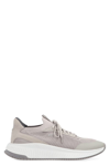 Hugo Boss Boss Sock Fabric Low-top Sneakers In Grey