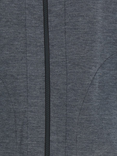 Brunello Cucinelli Silk-blend Hoodie In Grey