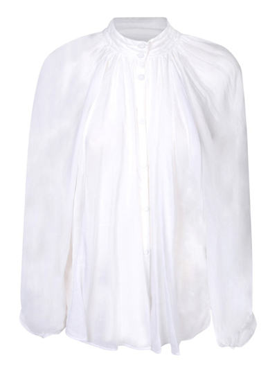 Forte Forte Semi-sheer Buttoned Shirt In White