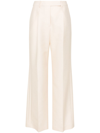 LVIR WHITE HIGH WAISTED TAILORED TROUSERS