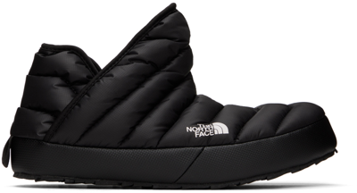 The North Face Black Traction Ankle Boots In Ky4 Tnf Black/tnf Wh