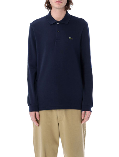 Lacoste Long-sleeve  Classic Fit L.12.12 Polo Shirt - S - 3 In Navy