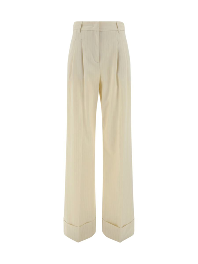 The Andamane Pantalone Nathalie In Off White - Pink