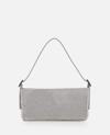 Benedetta Bruzziches Your Best Friend La Grande Mesh Crystal Shoulder Bag In Silver