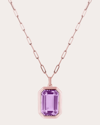 Goshwara Manhattan Pendant Necklace In Purple