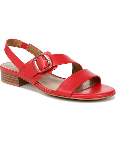 Naturalizer Meesha Slingback Sandals In Red Leather