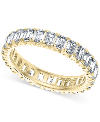 Macy's Diamond Emerald-cut Eternity Band (3 Ct. T.w.) In 14k Gold (also In Platinum) In Yellow Gold
