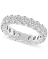 Macy's Diamond Oval-cut Eternity Band (3 Ct. T.w.) In 14k Gold (also In Platinum) In White Gold