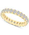 Macy's Diamond Oval-cut Eternity Band (2 Ct. T.w.) In 14k Gold (also In Platinum) In Yellow Gold