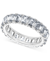 Macy's Diamond Emerald-cut Eternity Band (5 Ct. T.w.) In 14k Gold (also In Platinum) In Platinum