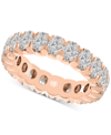 Macy's Diamond Oval-cut Eternity Band (4 Ct. T.w.) In 14k Gold (also In Platinum) In Rose Gold