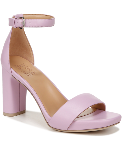 Naturalizer Joy Dress Ankle Strap Sandals In Lilac Orchid Leather