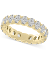 Macy's Diamond Oval-cut Eternity Band (3 Ct. T.w.) In 14k Gold (also In Platinum) In Yellow Gold